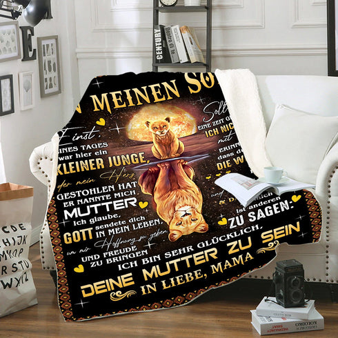 "An meinen Sohn" Decke - Tigris